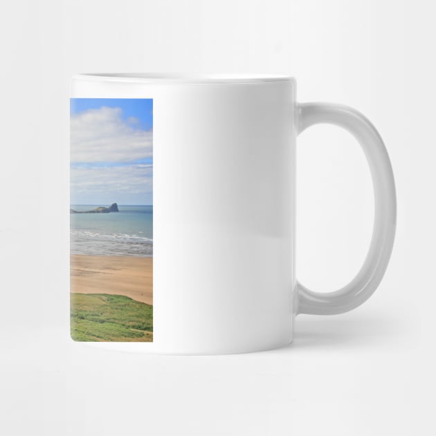 Gower Peninsula, Rhossili Beach & Worm's Head by RedHillDigital